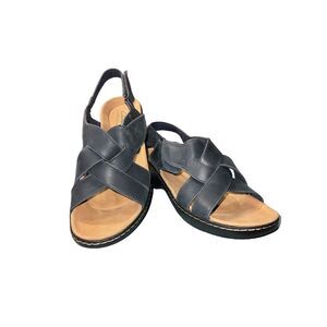 Clarks Collection Adjustable Sandals Merliah Echo Navy‎ 11M NWOB